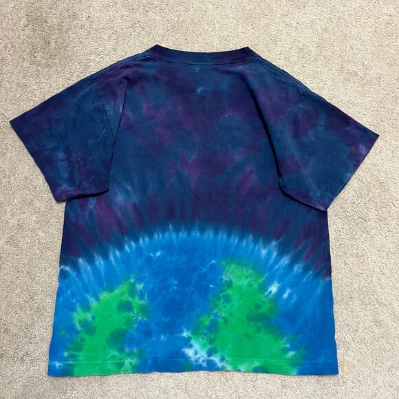 Vintage Outer Space Earth and Moon Tye Dyeish Shirt Medium - Picture 2 of 5